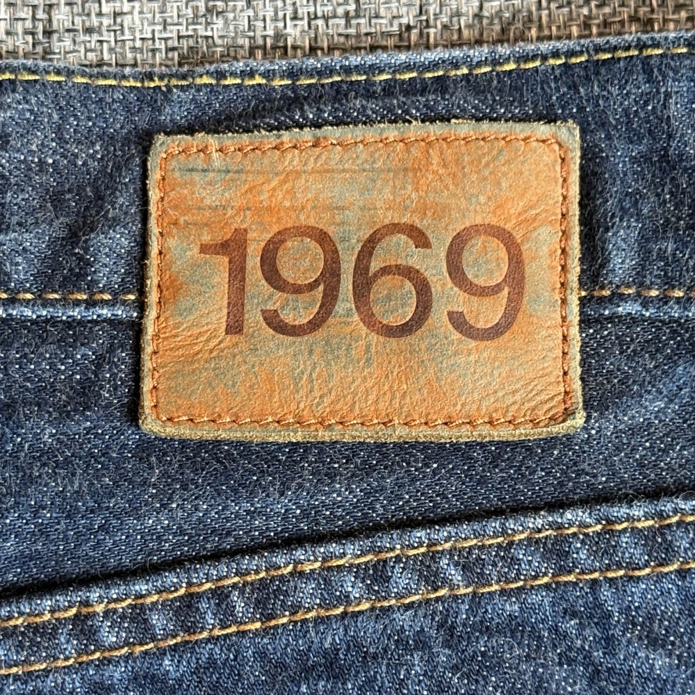 Gap 1969 Japanese Selvedge Jeans Mens Indigo Blue Denim Straight Fit | 31x30 - Picture 8 of 15